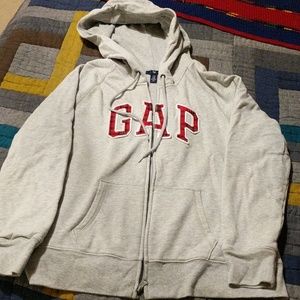 Lined Gap zip up hoodie